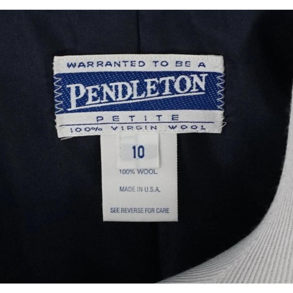 Pendleton Womens Red Plaid Tartan Wool Blazer Jacket Sport Coat Size 10 - Picture 5 of 5